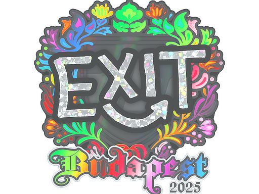 Sticker | exit (Holo) | Budapest 2025