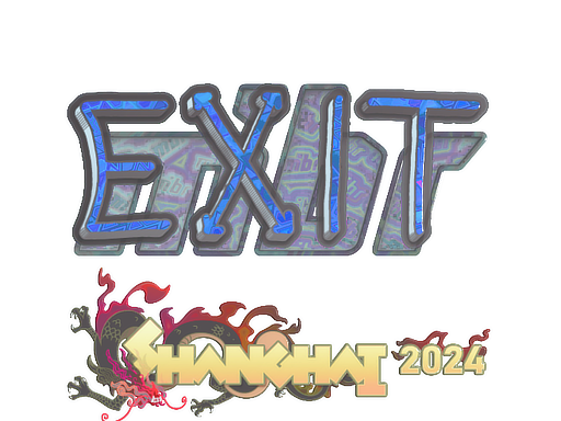 Sticker | exit (Holo) | Shanghai 2024