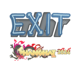 Artwork for Sticker | exit | Shanghai 2024