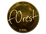 Artwork for Sticker | f0rest (Gold) | Katowice 2019
