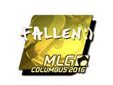 Artwork for Sticker | FalleN (Gold) | MLG Columbus 2016