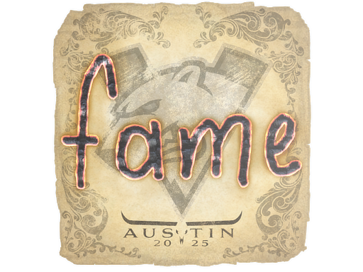 Sticker | fame | Austin 2025