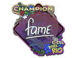 Artwork for Sticker | fame (Glitter, Champion) | Rio 2022