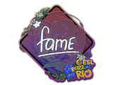 Artwork for Sticker | fame (Glitter) | Rio 2022