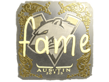 Artwork for Sticker | fame (Gold) | Austin 2025
