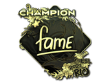Artwork for Sticker | fame (Gold, Champion) | Rio 2022