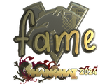 Artwork for Sticker | fame (Gold) | Shanghai 2024