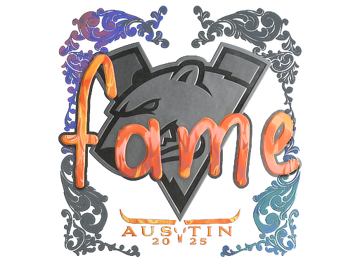 Sticker | fame | Austin 2025