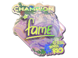Artwork for Sticker | fame (Holo, Champion) | Rio 2022