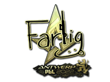 Sticker | Farlig (Gold) | Antwerp 2022