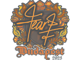 Artwork for Sticker | fEAR | Budapest 2025