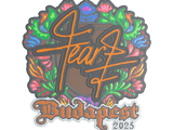 Artwork for Sticker | fEAR (Embroidered) | Budapest 2025