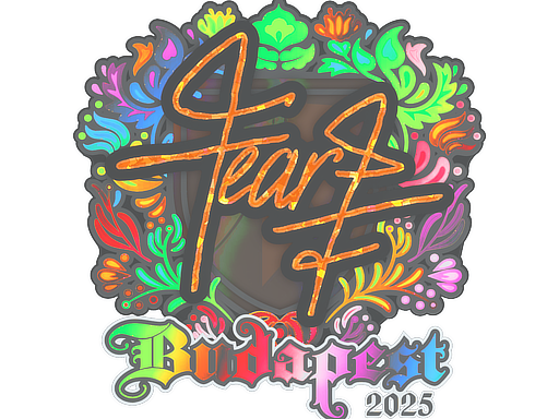 Sticker | fEAR (Holo) | Budapest 2025