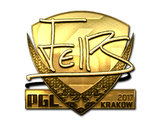 Sticker | felps (Gold) | Krakow 2017