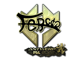 Artwork for Sticker | fer (Gold) | Antwerp 2022