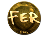 Artwork for Sticker | fer (Gold) | Katowice 2019