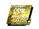 Artwork for Sticker | fer (Gold) | MLG Columbus 2016