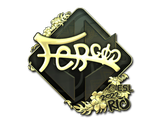 Artwork for Sticker | fer (Gold) | Rio 2022