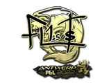 Artwork for Sticker | FL1T (Gold) | Antwerp 2022