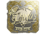 Artwork for Sticker | FL4MUS (Gold) | Austin 2025