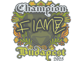Artwork for Sticker | FlameZ (Champion) | Budapest 2025