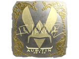 Artwork for Sticker | FlameZ (Gold) | Austin 2025