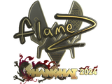 Artwork for Sticker | FlameZ (Gold) | Shanghai 2024