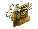 Artwork for Sticker | flamie (Gold) | Boston 2018