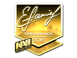 Sticker | flamie (Gold) | Cluj-Napoca 2015