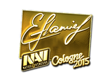 Artwork for Sticker | flamie (Gold) | Cologne 2015