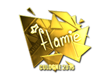 Artwork for Sticker | flamie (Gold) | Cologne 2016