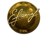 Artwork for Sticker | flamie (Gold) | Katowice 2019