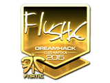 Artwork for Sticker | flusha (Gold) | Cluj-Napoca 2015