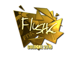 Artwork for Sticker | flusha (Gold) | Cologne 2016