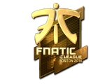 Artwork for Sticker | Fnatic (Gold) | Boston 2018