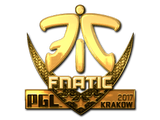 Artwork for Sticker | Fnatic (Gold) | Krakow 2017
