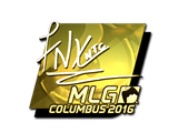 Artwork for Sticker | fnx (Gold) | MLG Columbus 2016