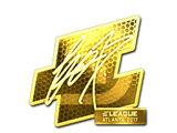 Artwork for Sticker | fox (Gold) | Atlanta 2017