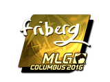 Artwork for Sticker | friberg (Gold) | MLG Columbus 2016