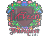 Artwork for Sticker | frozen (Embroidered) | Budapest 2025