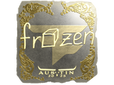 Artwork for Sticker | frozen (Gold) | Austin 2025