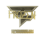 Artwork for Sticker | frozen (Gold) | Copenhagen 2024