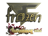 Artwork for Sticker | frozen (Gold) | Shanghai 2024