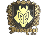 Artwork for Sticker | G2 esports (Gold) | Budapest 2025