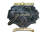 Artwork for Sticker | gade (Gold) | Berlin 2019