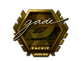 Sticker | gade (Gold) | London 2018