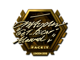 Artwork for Sticker | GeT_RiGhT (Gold) | London 2018