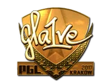 Sticker | gla1ve (Gold) | Krakow 2017