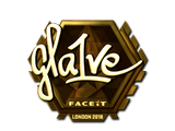 Artwork for Sticker | gla1ve (Gold) | London 2018