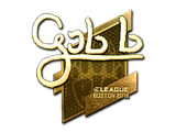 Artwork for Sticker | gob b (Gold) | Boston 2018
